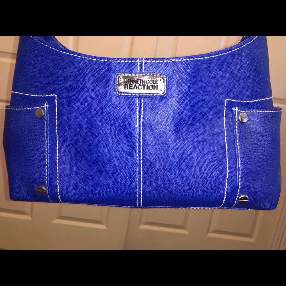 Kenneth Cole Blue Purse - Picture 3 of 5